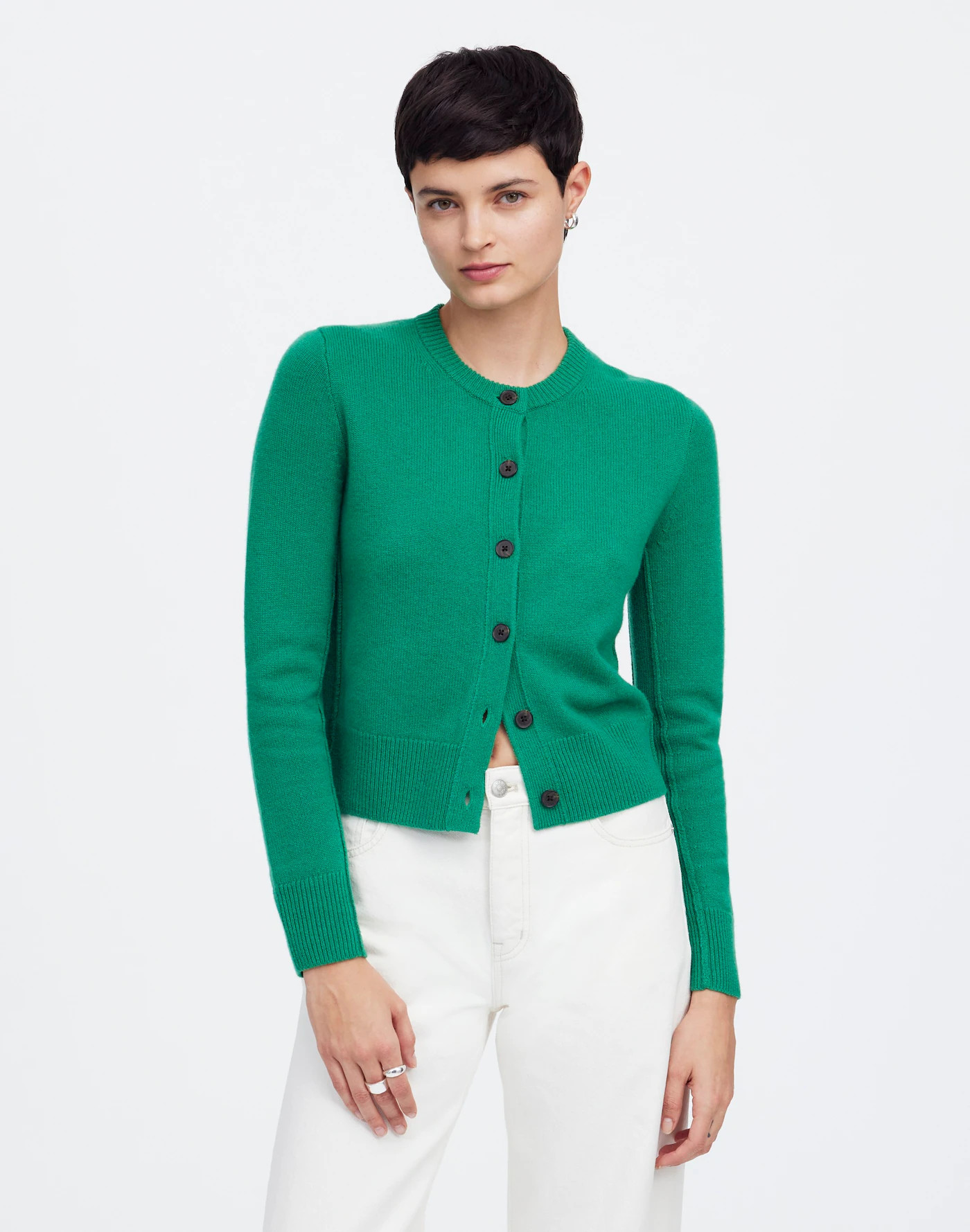 Cashmere Button-Front Cardigan Sweater | Madewell | Madewell
