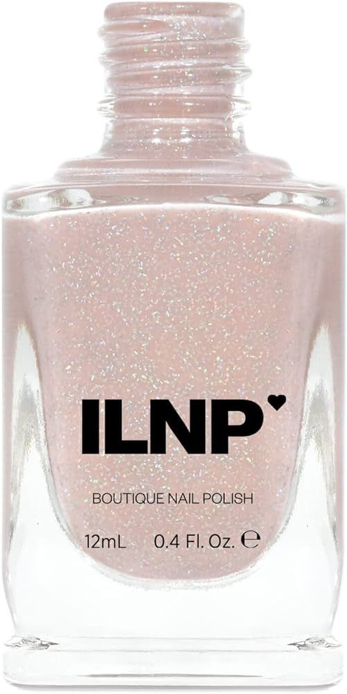 ILNP Birthday Suit - Cashmere Pink Holographic Nail Polish, Neutral Nude, Chip Resistant Manicure... | Amazon (US)
