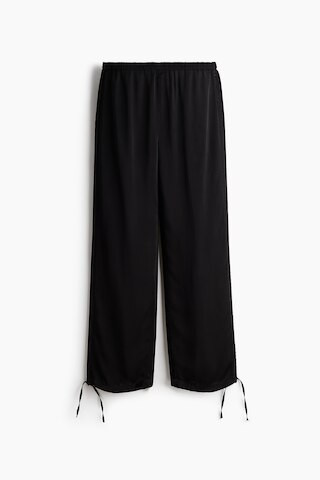 H & M - Viscose satin trousers - Black | H&M (UK, MY, IN, SG, PH, TW, HK)