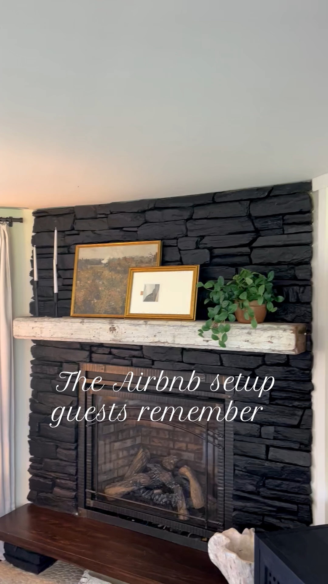 One of my favorite Airbnb design tricks is creating cozy moments throughout the space. A fireplace styled with beautiful decor, a comfortable chair and nook for relaxing, and even a small desk area for guests who want to work during their stay. These are the pieces that make a rental feel thoughtful, comfortable, and unforgettable.

#amandacodesign #ltkhome #airbnbdesign

#LTKHome