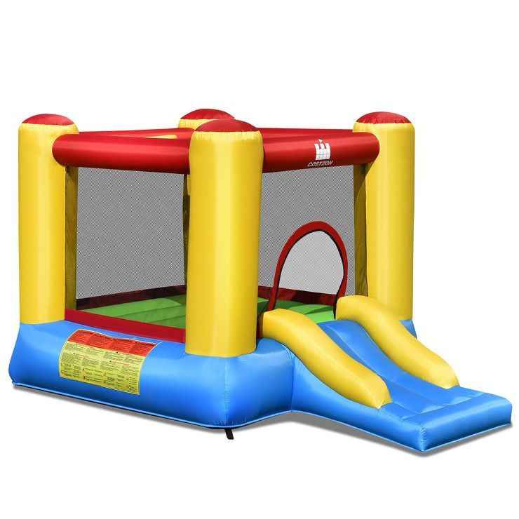 Costway Inflatable Bouncer Kids Bounce House Jumping Castle Slide w/ 480W Blower | Target