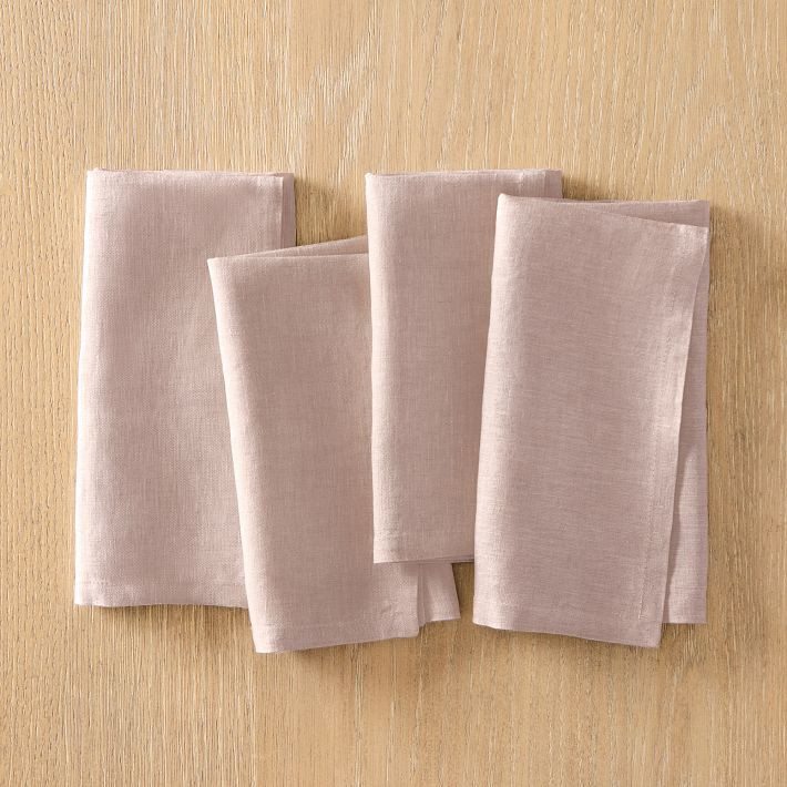 European Flax Linen 20" x 20" Napkin Set | West Elm (US)