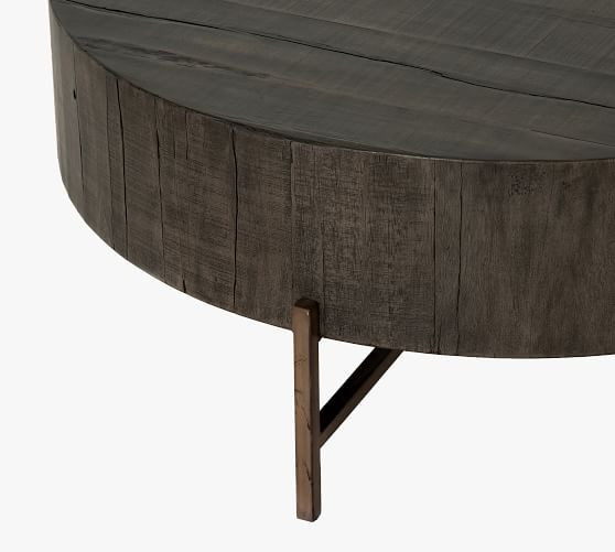 Fargo 40" Round Reclaimed Wood Coffee Table | Pottery Barn (US)