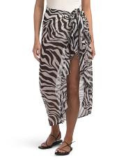Long Ruffle Cover-up Sarong | TJ Maxx