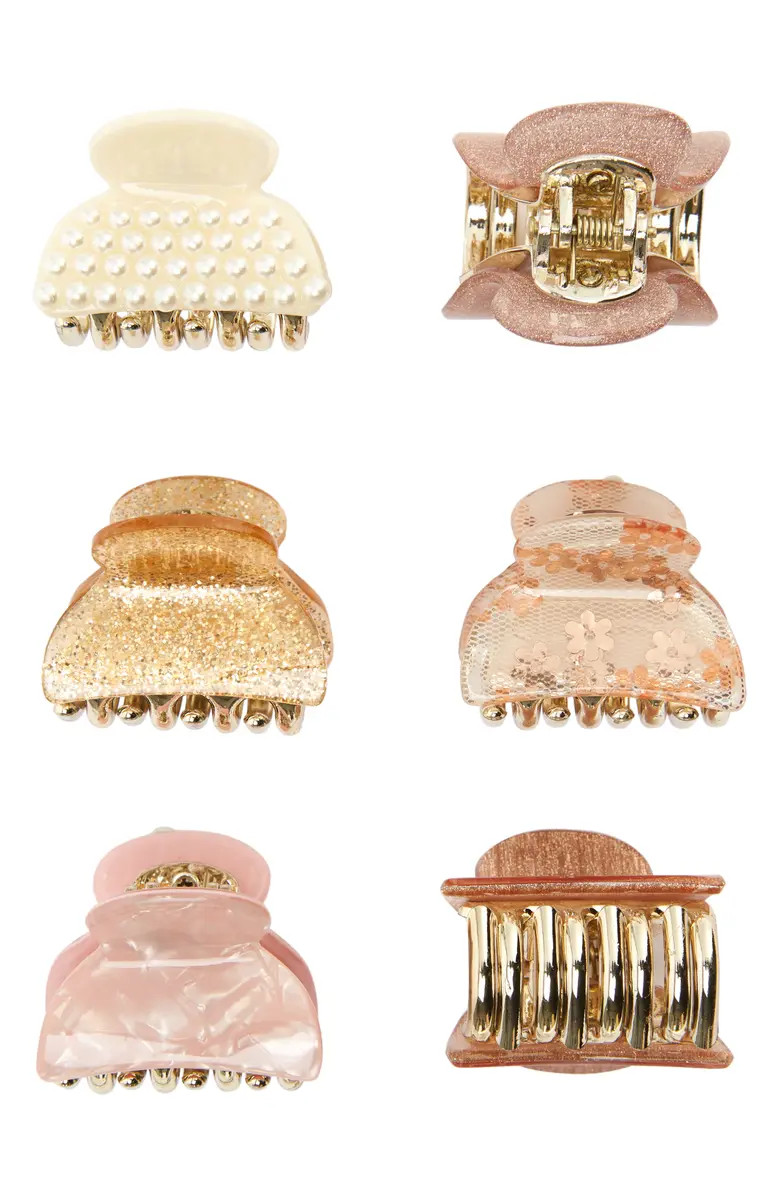 Assorted 6-Pack Mini Jaw Hair Clips | Nordstrom