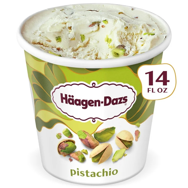 Haagen Dazs Pistachio Ice Cream, Gluten Free, Kosher, 14 oz | Walmart (US)