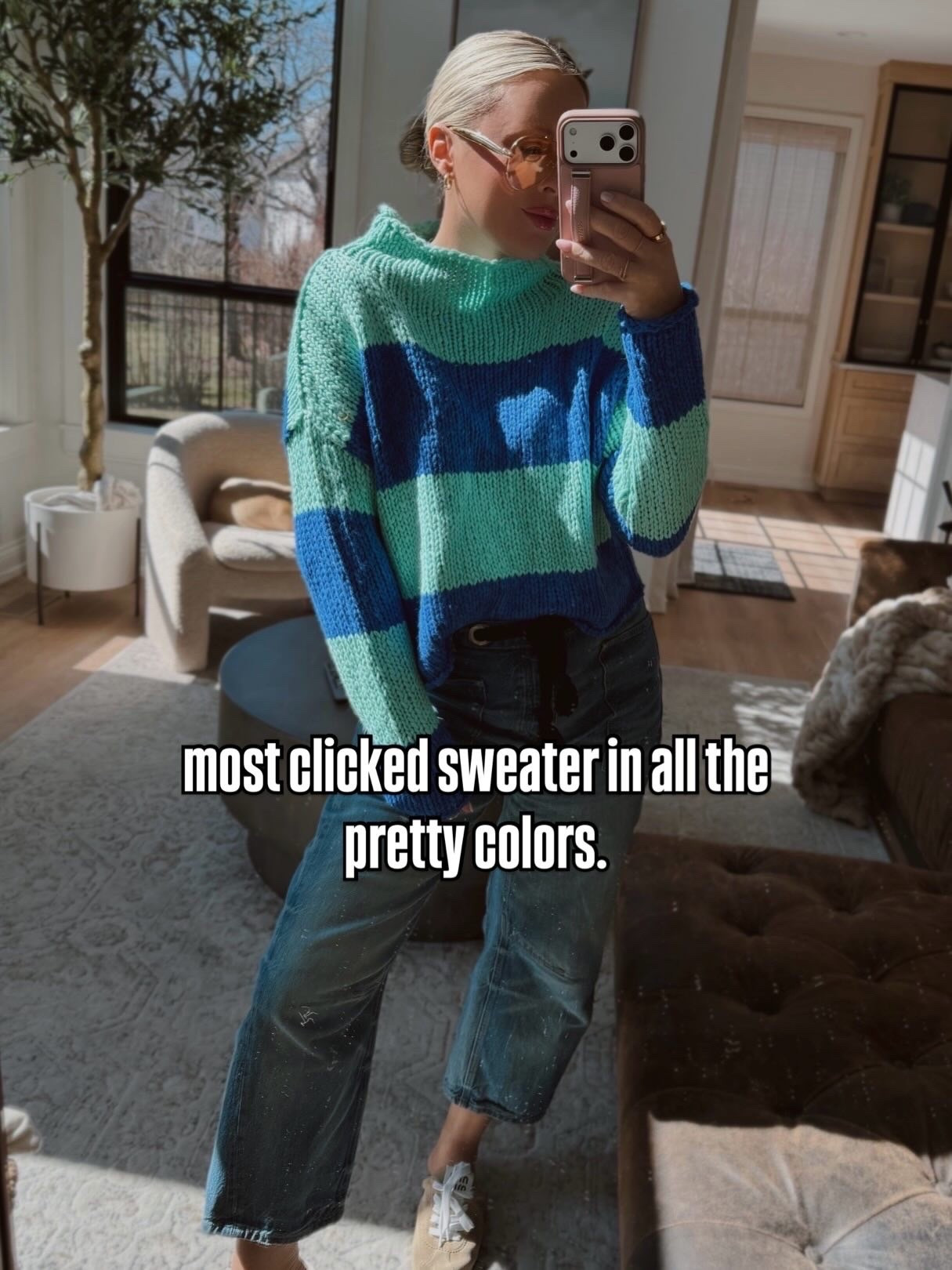 Today’s look! Sweater comes in 5 colors I’m in small. Jeans tts.

Spring outfit. Sweater. Spring outfit ideas. 

#LTKSeasonal #LTKootd