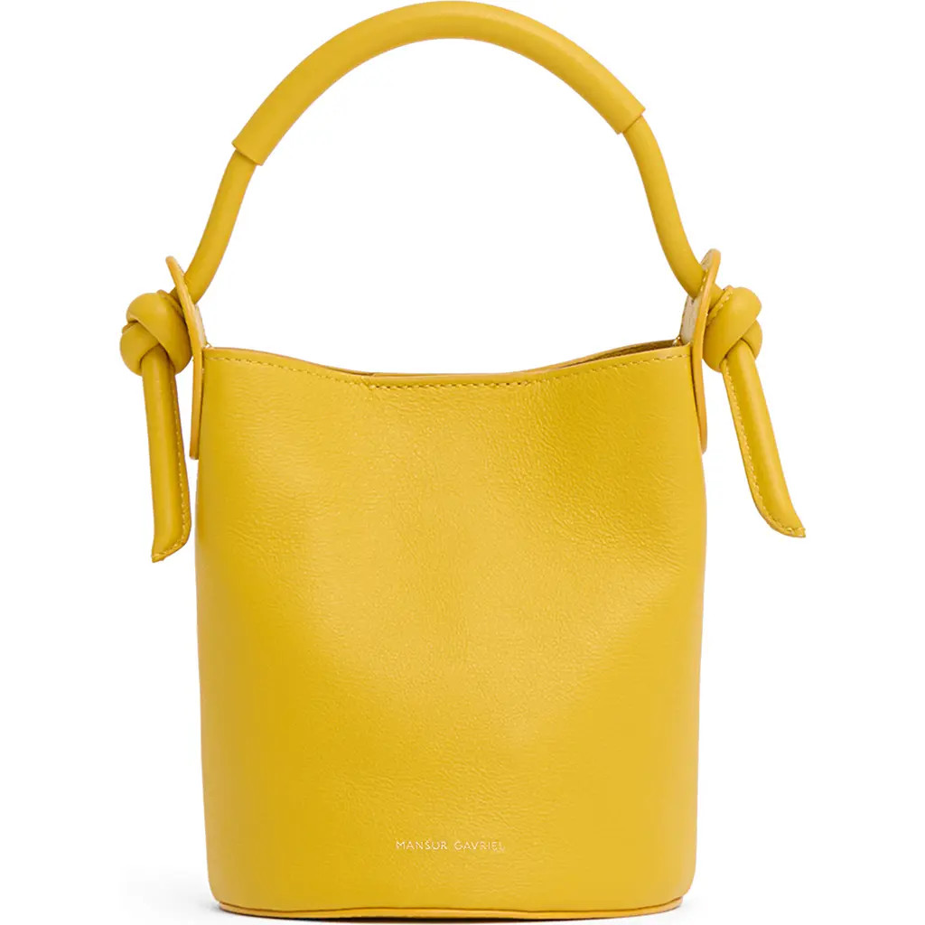 Mansur Gavriel Mini Mini Fortuna Bucket Bag in Saffron at Nordstrom | Nordstrom