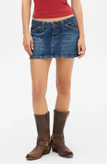 BDG Urban Outfitters Low Rise Carpenter Denim Miniskirt | Nordstrom | Nordstrom