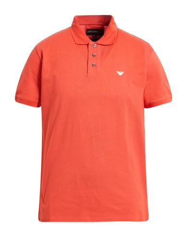 Emporio Armani Man Polo shirt Tomato red Size XXS Cotton | YOOX (US)