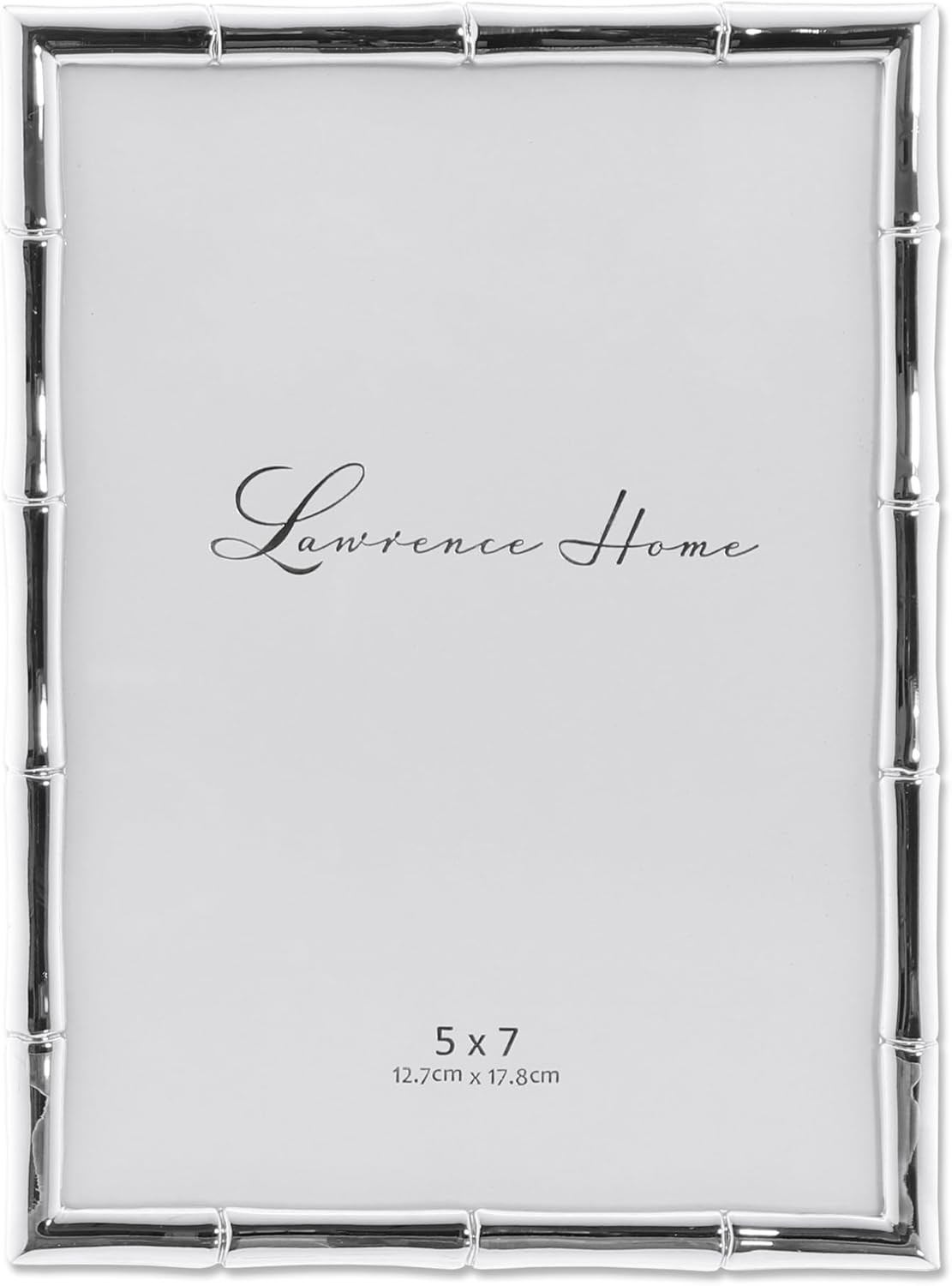 Lawrence Frames 710157 Silver Metal Bamboo 5x7 Picture Frame | Amazon (US)