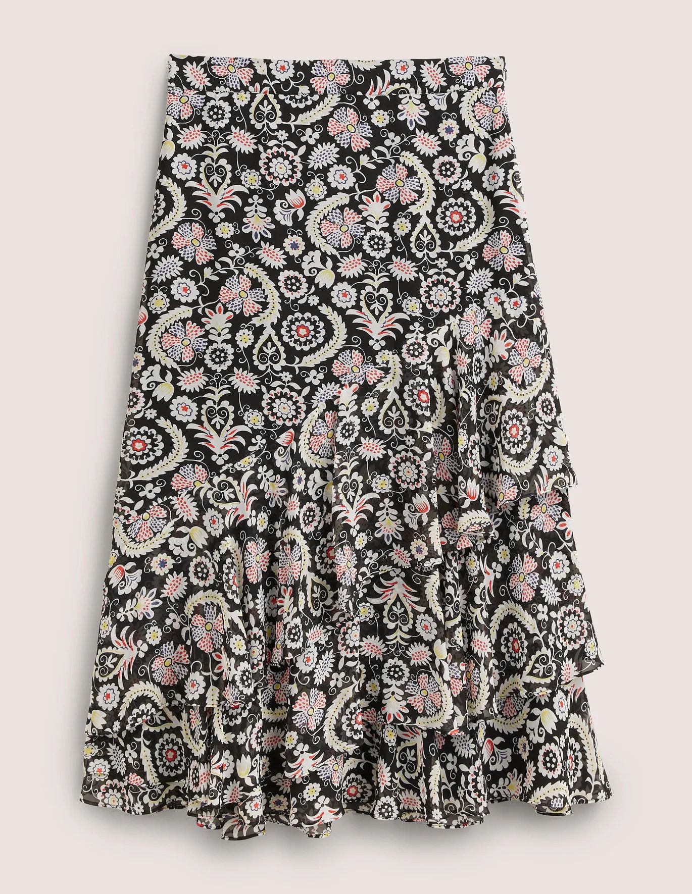 Multi Ruffle Maxi Skirt | Boden (US)