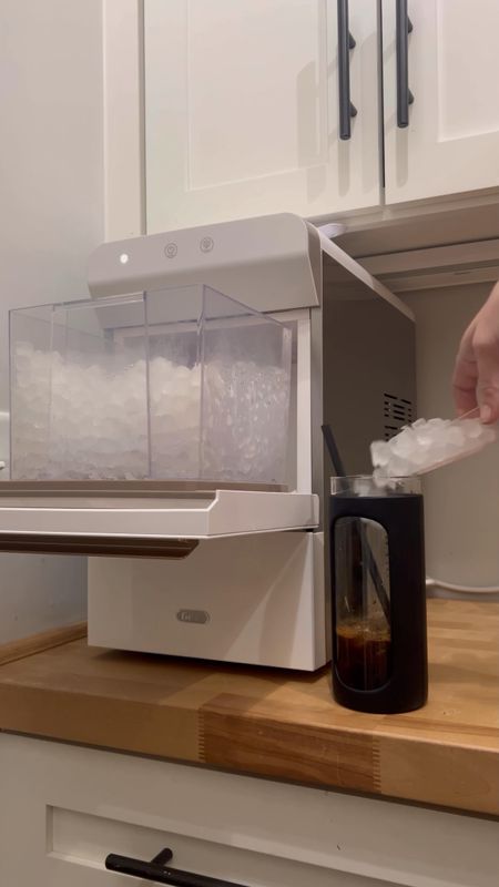 Nugget ice maker from Gevi! I love this thing and especially that it’s a beautt try foul white and gold!😍 also use these portable iced coffee tumblers daily! They are glass but super durable! Countertop small appliances amazon finds and must haves kitchen accessories pantry home decor wedding and Christmas gift ideas

#LTKFind #LTKsalealert #LTKhome