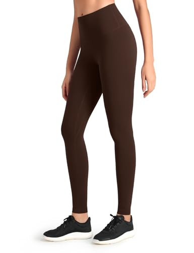 HeyNuts Workout Pro Extra Long Leggings for Tall Women, High Waisted Athletic Tummy Control Leggings Soft Yoga Pants 31'' Espresso XL(14) | Amazon (US)