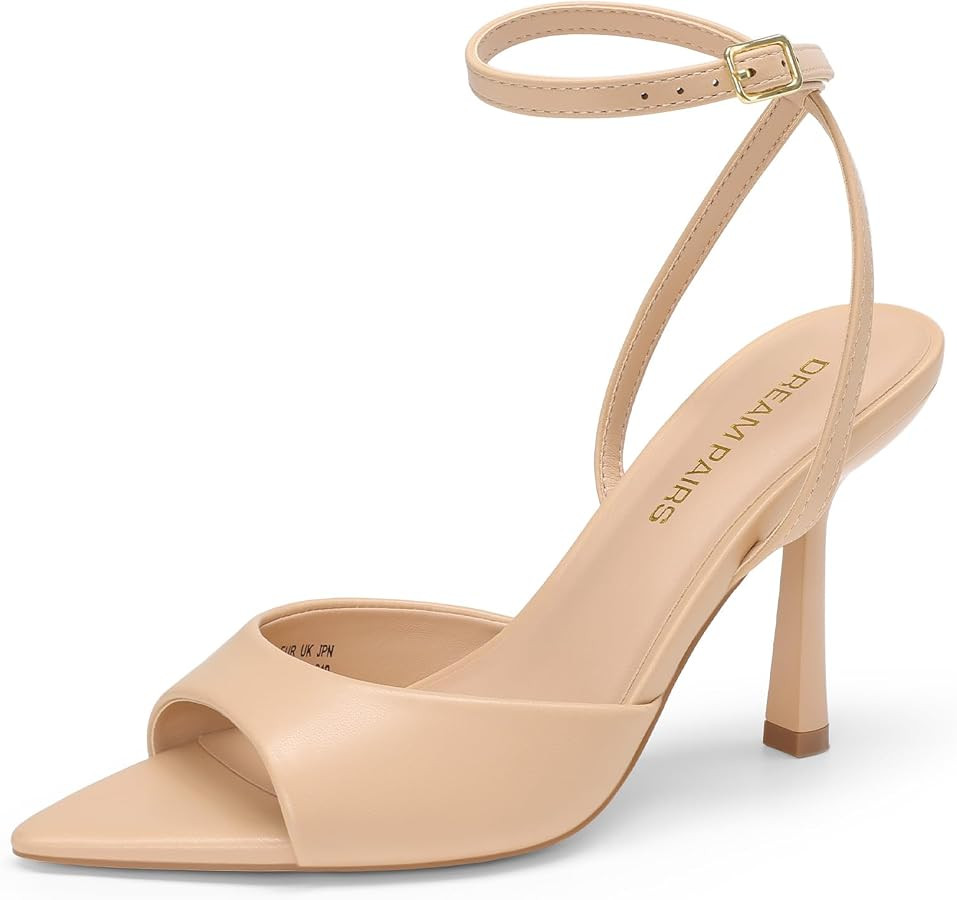 DREAM PAIRS Women's Stiletto Kitten Heeled Sandals | Amazon (US)