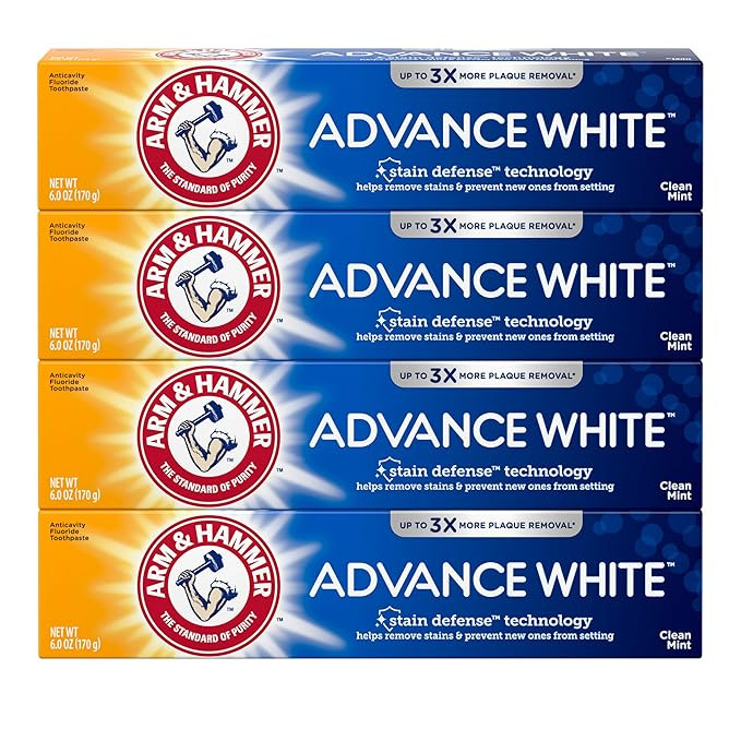 ARM & HAMMER Advance White Toothpaste, Teeth Whitening Baking Soda Toothpaste with Stain Defense ... | Amazon (US)