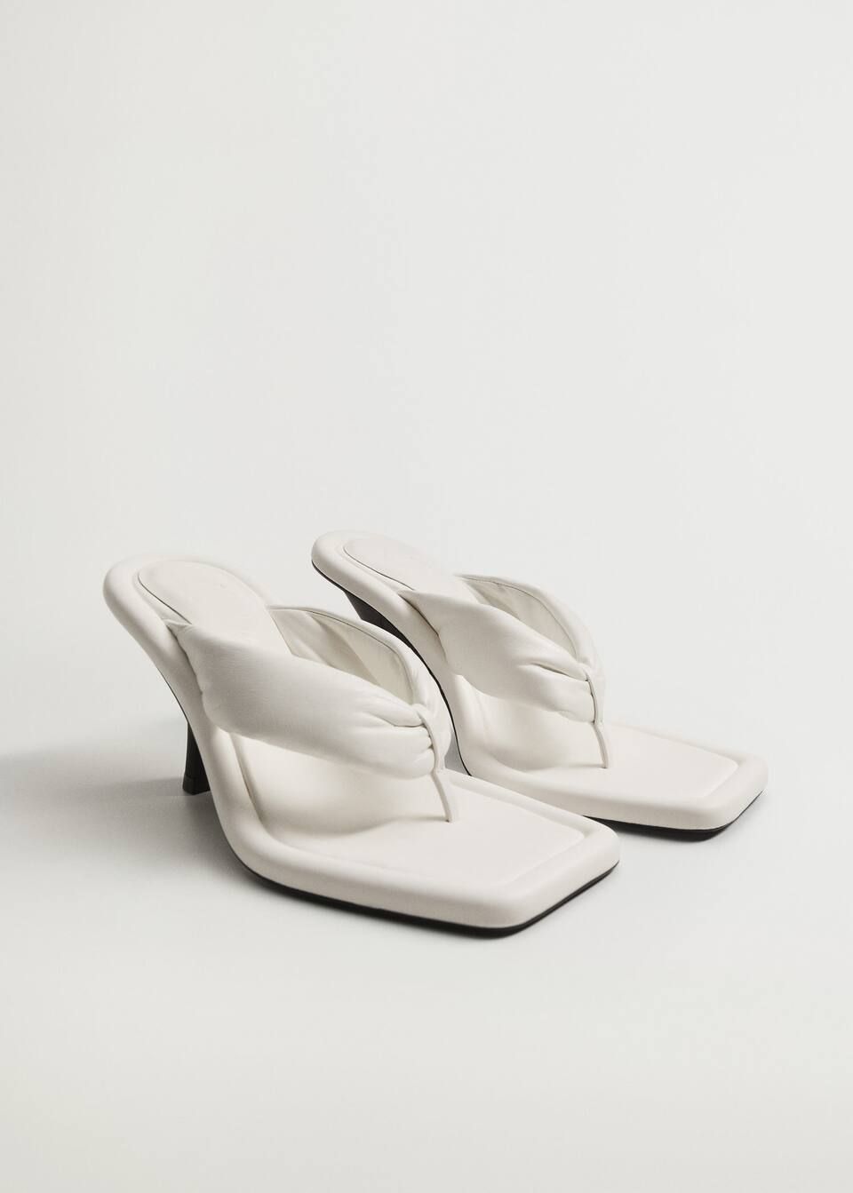 Quilted heeled leather sandals | MANGO (US)