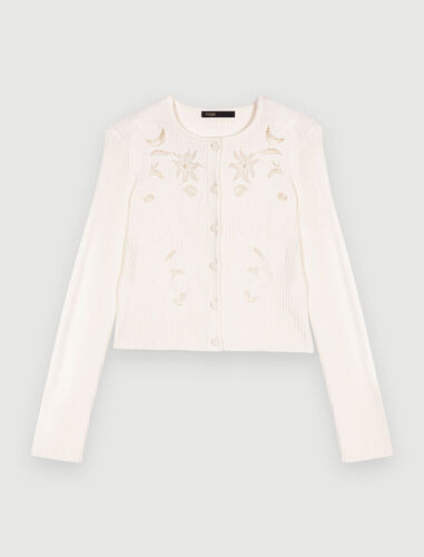 223MYSANA Cardigan orné de broderies | Maje EU