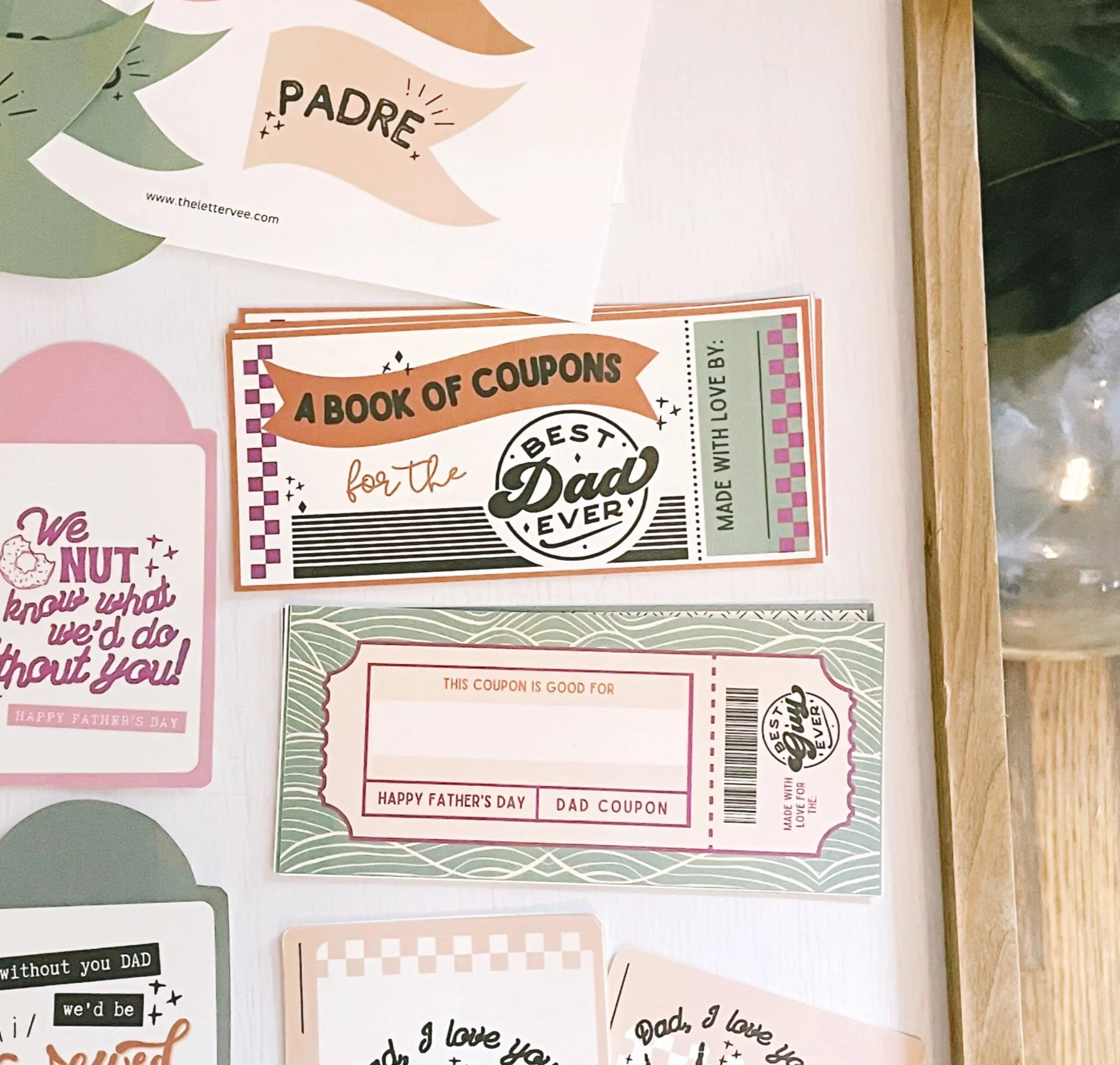 Father's Day Coupon Book | Printable gift | The Letter Vee