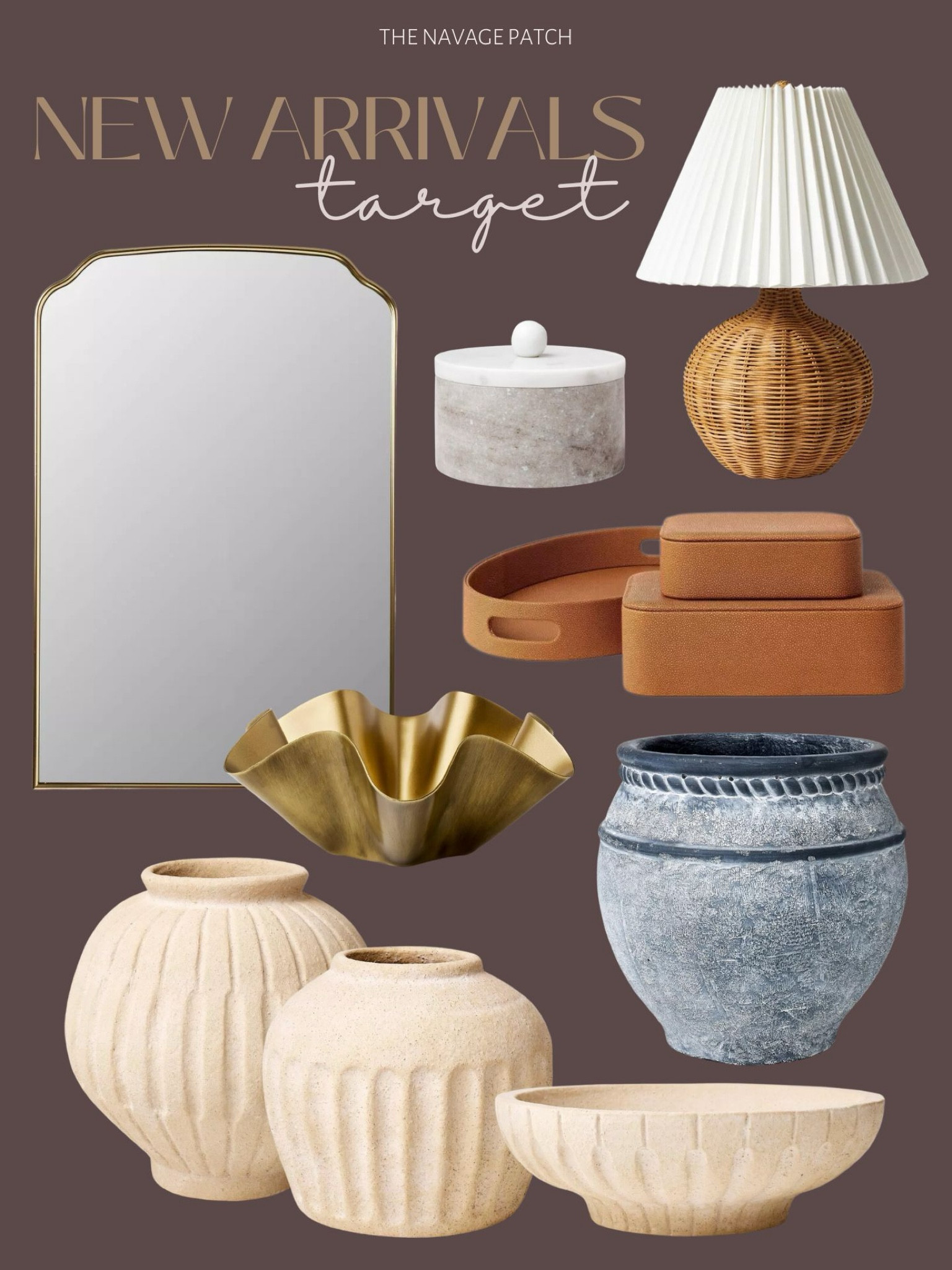New arrivals Target edition, Target home decor, Studio McGee decor, Target Threshold new arrivals, Studio McGee mirror, decorative vases, tall carved vessel, Studio McGee planter, Target planter, concrete planter with antique finish, brass bowl, carved ceramic bowl, bookcase decor, shelf styling
#targethome #homedecor #modernhomedecor

#LTKfindsunder50 #LTKstyletip #LTKhome