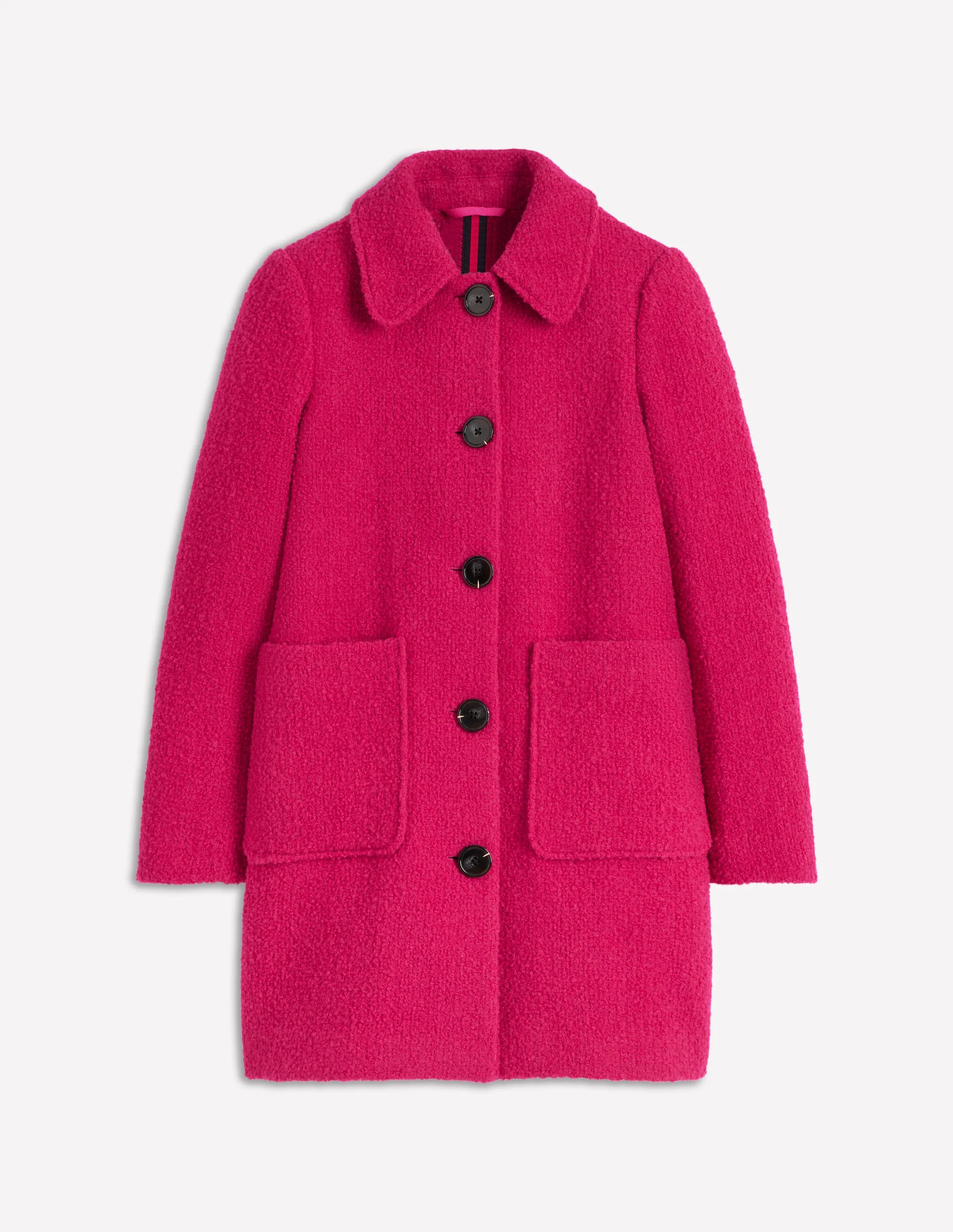 Carlisle Wool Coat-Vibrant Pink | Boden (US)