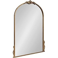 Kate and Laurel Myrcelle Traditional Arched Mirror, 25 x 33, Gold, Decorative Large Arch Mirror w... | Amazon (US)