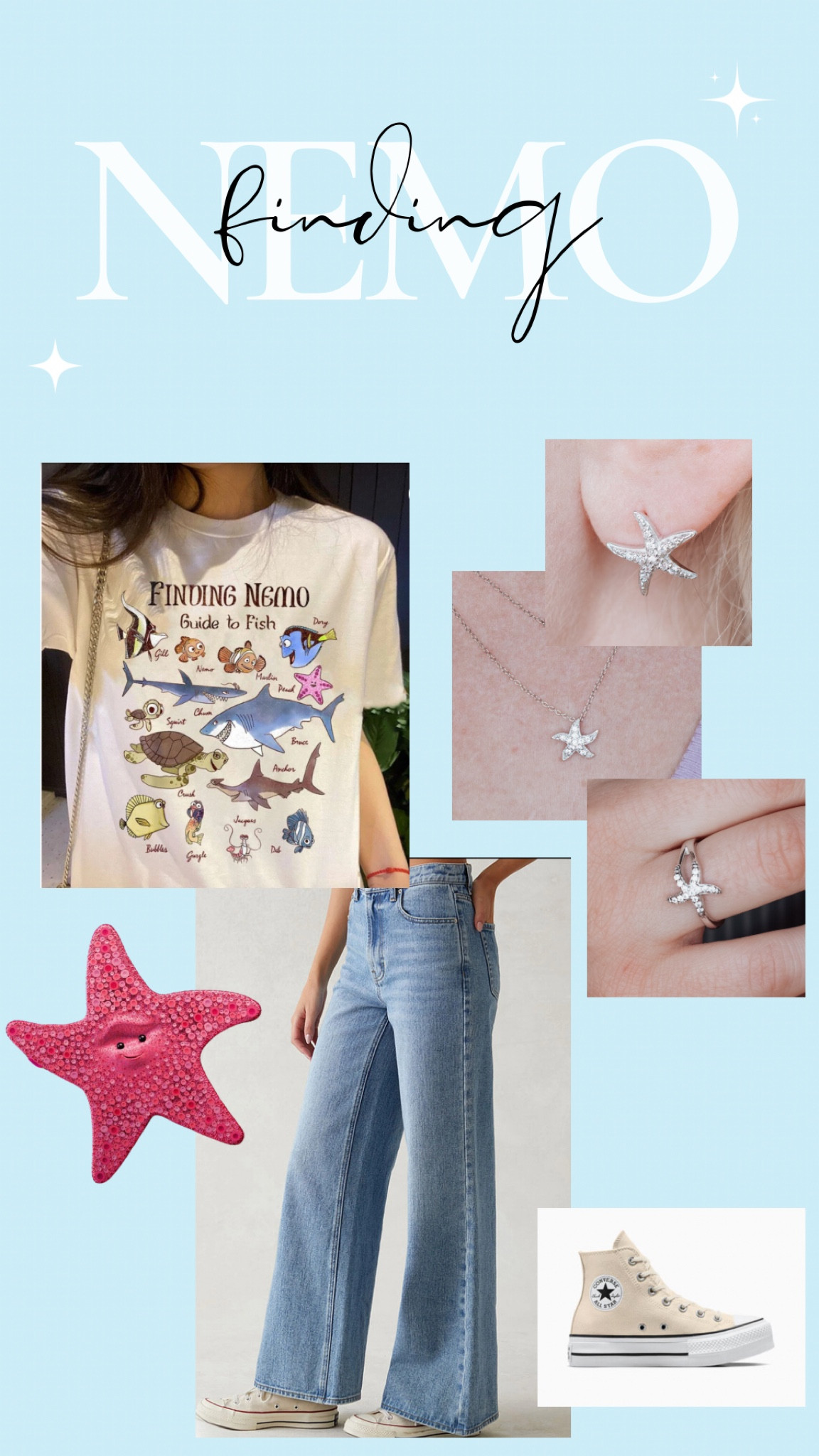 Finding Nemo Disneyland OOTD 

#disneyfashion #disneystyle #disneyjewelry #disneyootd #findingnemo #disneybound 