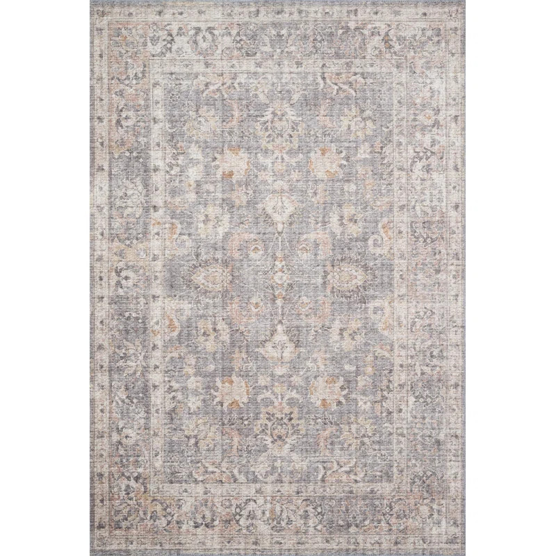 Gelo Oriental Area Rug in Gray/Apricot | Wayfair North America