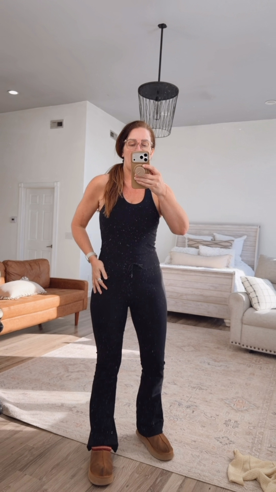 This look is comfortable but looks more elevated!
Starting with the Salt Project jumpsuit which is perfection- it has enough compression to hold you in and smooth things out while still being comfortable and a shelf bra that is more supportive than most. 
The cardigan takes it from an athletic look to one that is more daytime casual. It is lightweight and perfect for those transition seasons or when you just want a little more coverage  

#LTKMidsize #LTKTall #LTKootd