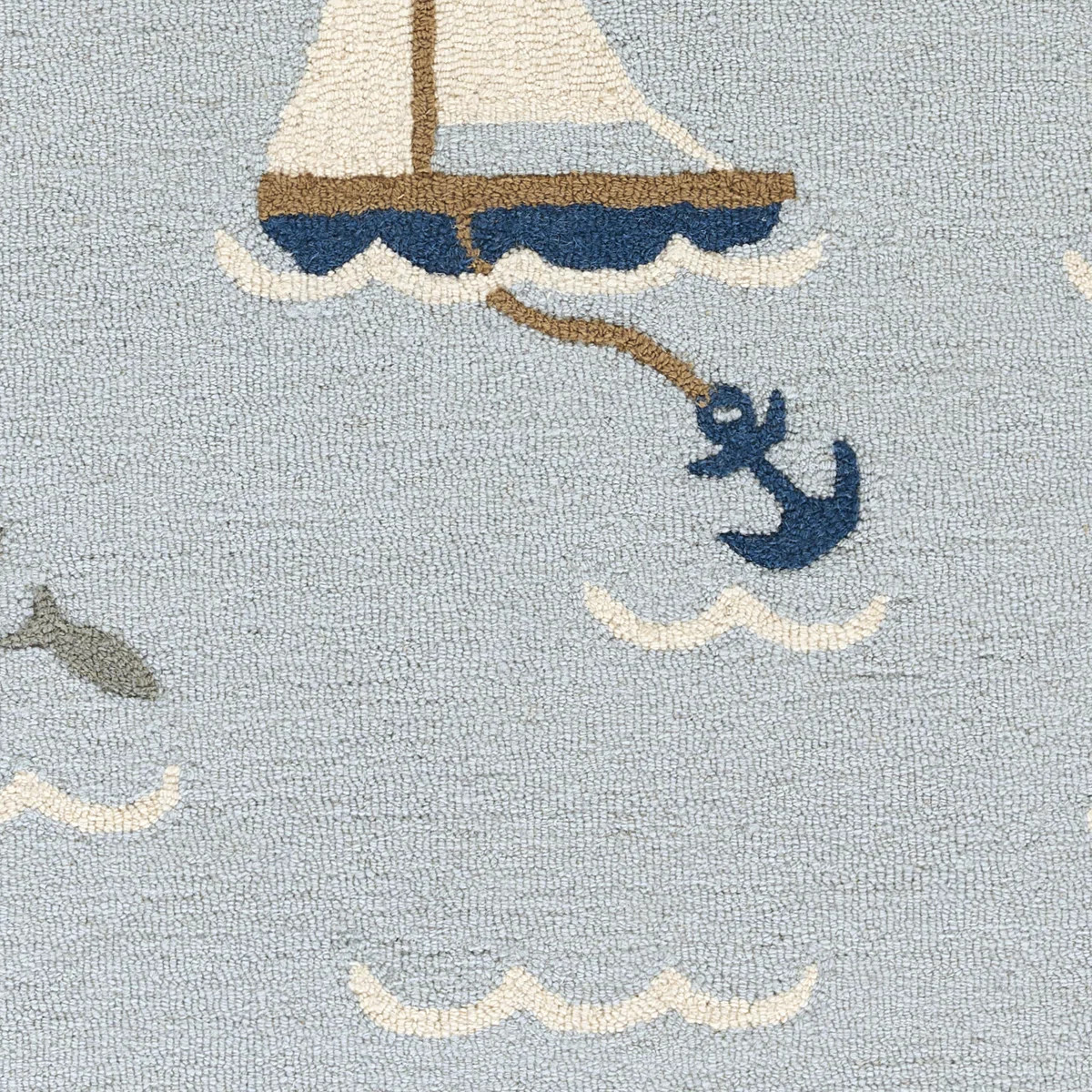 Momeni Lily Hand Tufted Wool Sea Blue Area Rug 5' X 7'6" | Wayfair North America