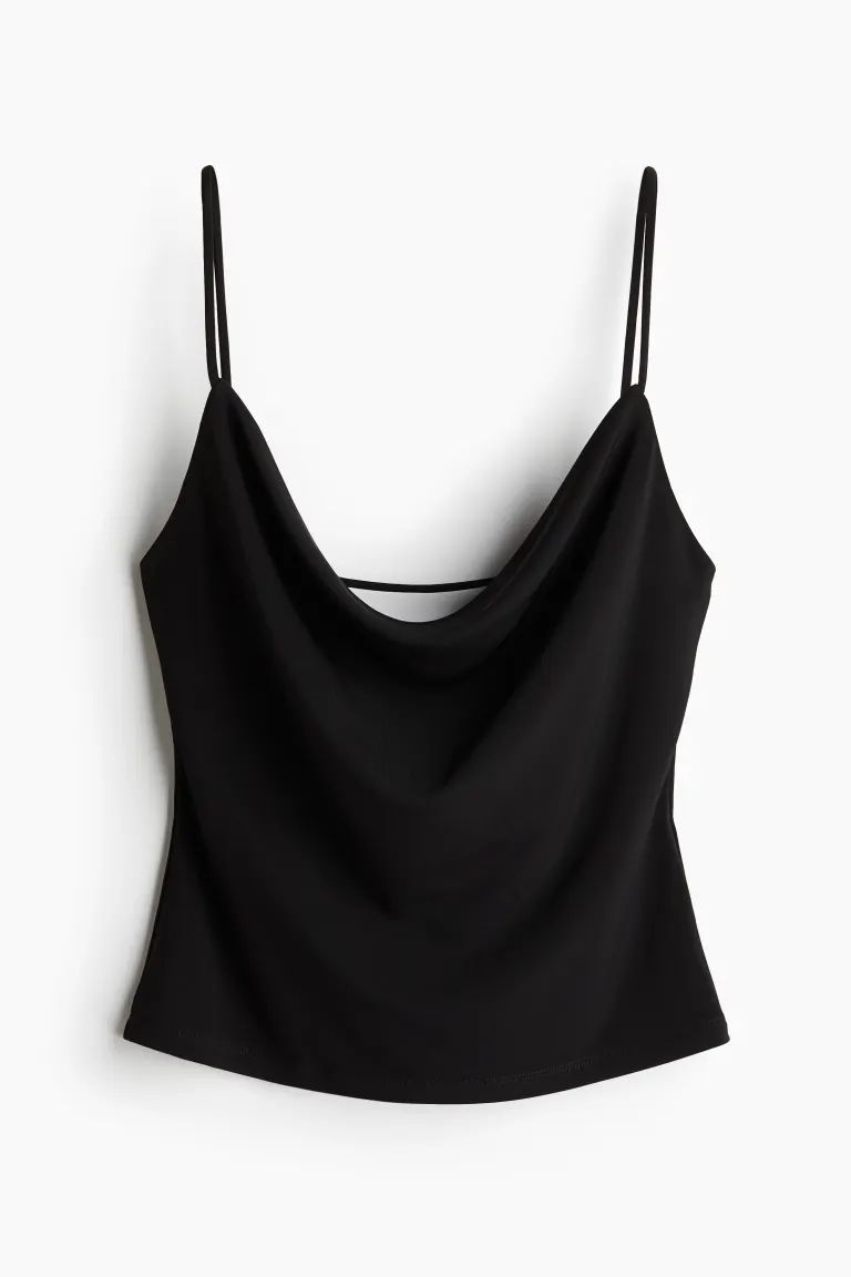 Cowl-neck Camisole Top | H&M (US + CA)