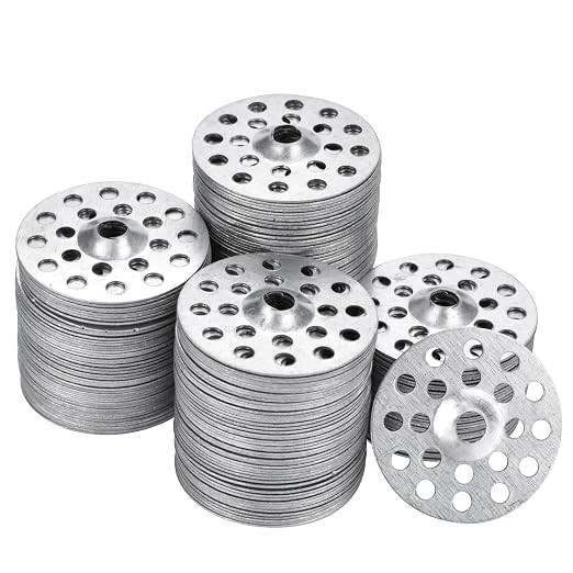 AccEncyc 1 Inch Plaster Washers 200 Pcs Plaster Buttons Metal Washers for Screws Plaster Repair R... | Amazon (US)