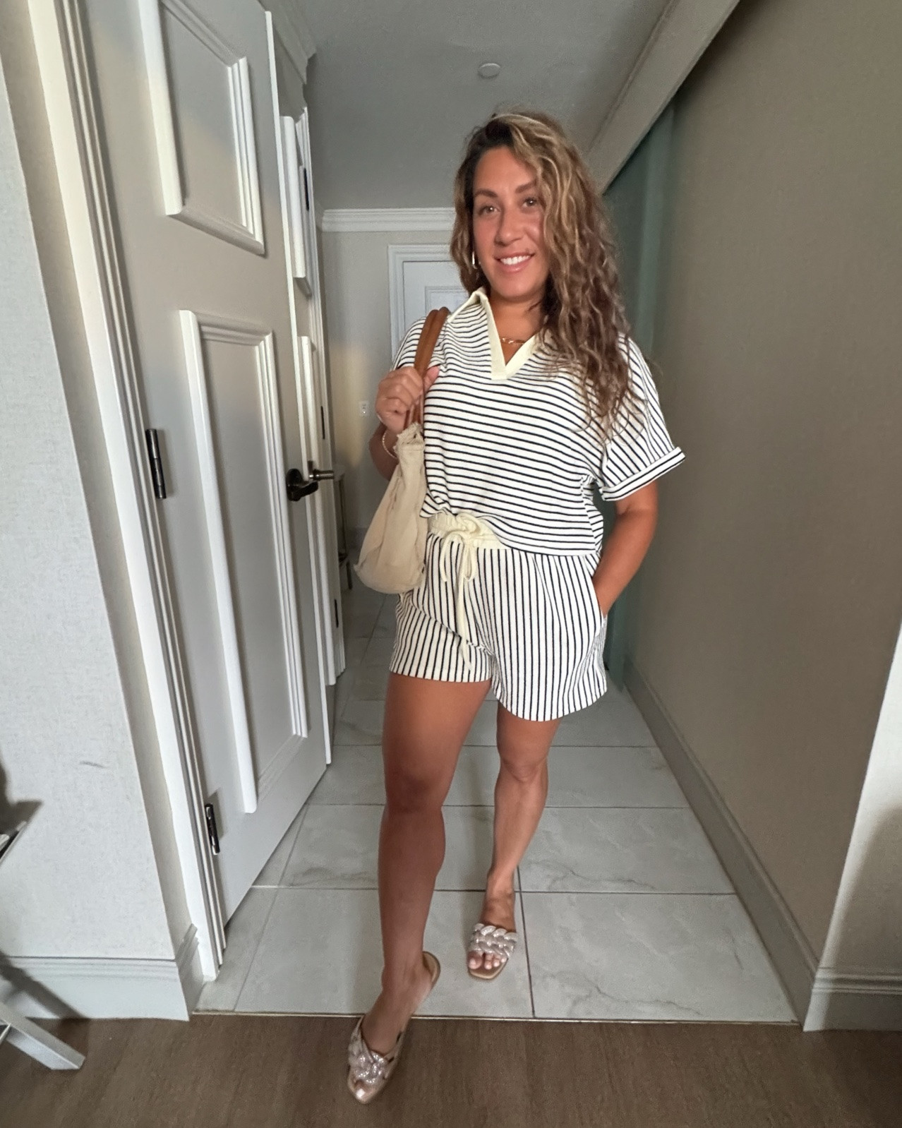 Casual summer vacation set 🏖️
Perfect for a week at the shore, running errands, getting coffee ☕️ The fabric is like a lightweight, stretchy terry cloth material. Got so many compliments on this one! I’m wearing my true size small and it fits like a glove- plenty of stretch too. Since I’m 5’3” I can tuck the shirt a bit as it’s not a true crop top on me, as listed. Such a great set- comes in many colors too! #summerset #summervibes #amazonset

#LTKootd #LTKmomlife #LTKSeasonal
