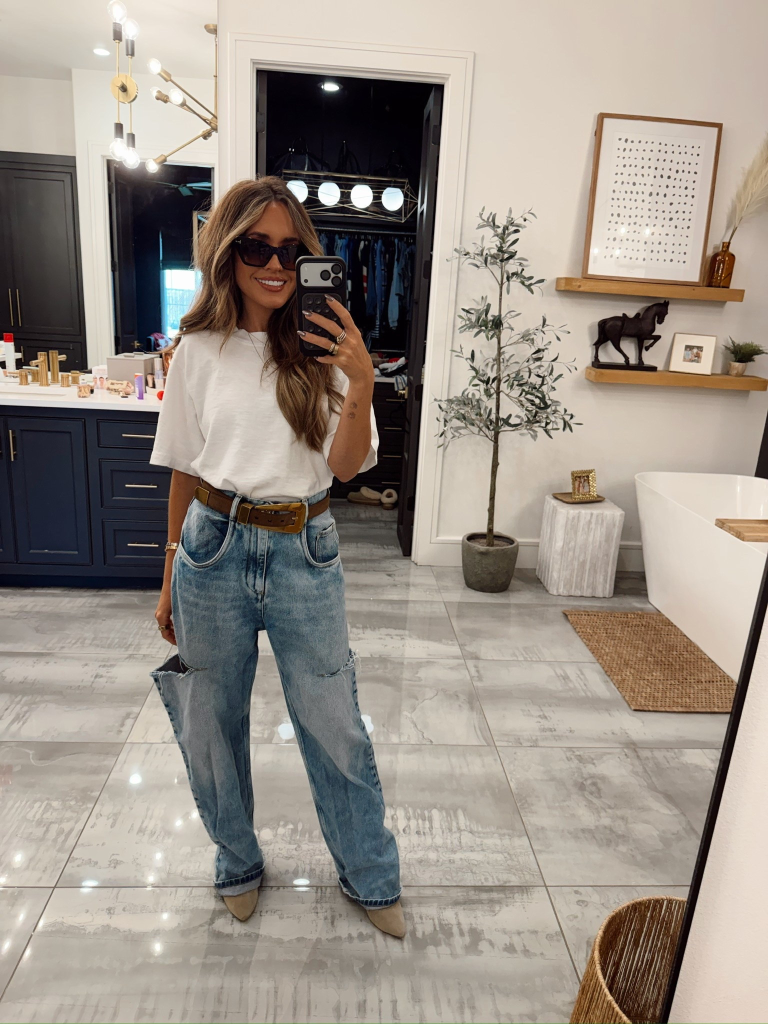 These are a fun baggy designer option - you love them or hate them. But everytime I wear them I get compliments on them! 

True to size 