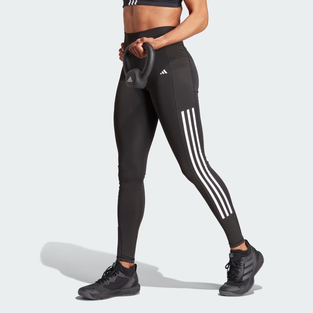 Optime 3-Stripes Full-Length Leggings | adidas (US)