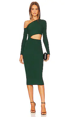 Camila Coelho Nahla Knit Dress in Forest Green from Revolve.com | Revolve Clothing (Global)