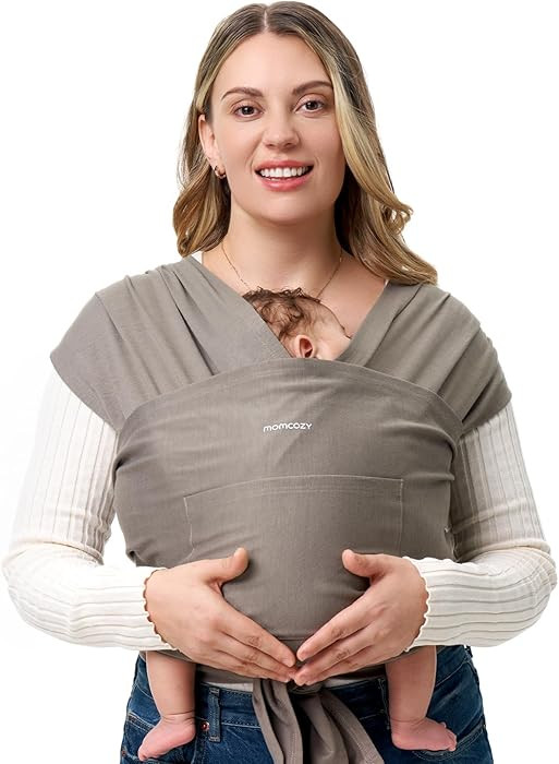 Momcozy Baby Wrap Carrier - Easy to Wear Infant Carrier Slings, Lightweight Hands Free Baby Sling... | Amazon (US)