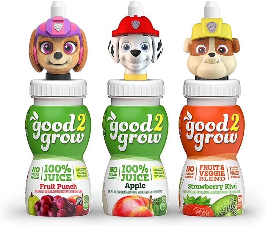 good2grow Paw Patrol Series 2, 3 Flavor Fruit Juice Variety Packs (Apple, Fruit Punch, Strawberry... | Amazon (US)
