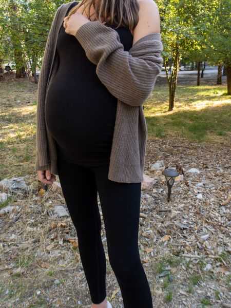 Jenni Kayne cashmere cocoon cardigan in Russet (wearing xxs, my size down) 〰️ 20% off with SWEATER20. this style took me through the end of my pregnancy and maternity style 🤍 

#LTKsalealert #LTKSeasonal #LTKbump