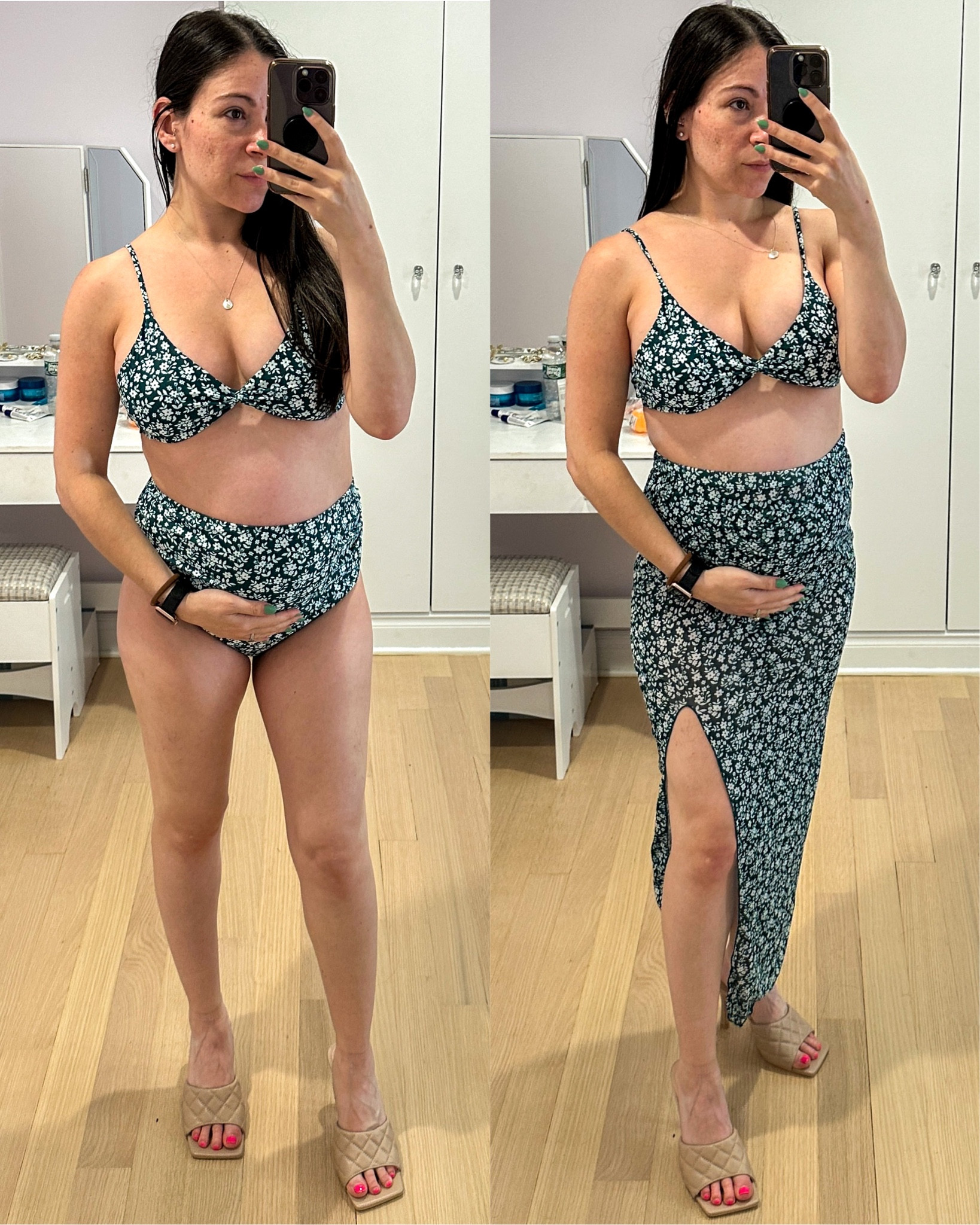 Maternity bikini with coverup under $20. Getting some bump friendly looks together for our babymoon vacation next week. 

#LTKbump #LTKtravel #LTKswim