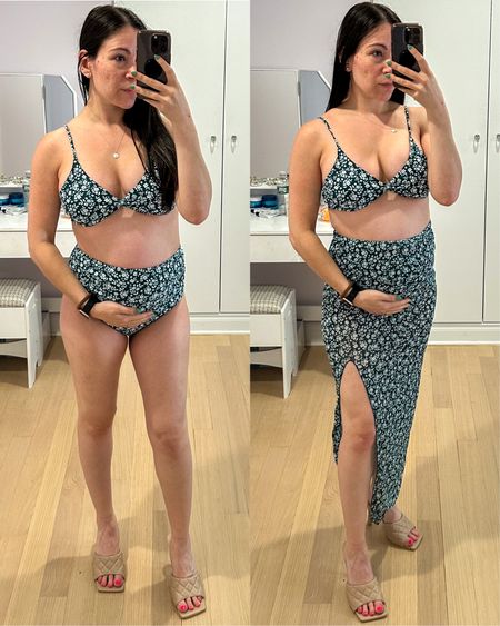 Maternity bikini with coverup under $20. Getting some bump friendly looks together for our babymoon vacation next week. 

#LTKbump #LTKtravel #LTKswim