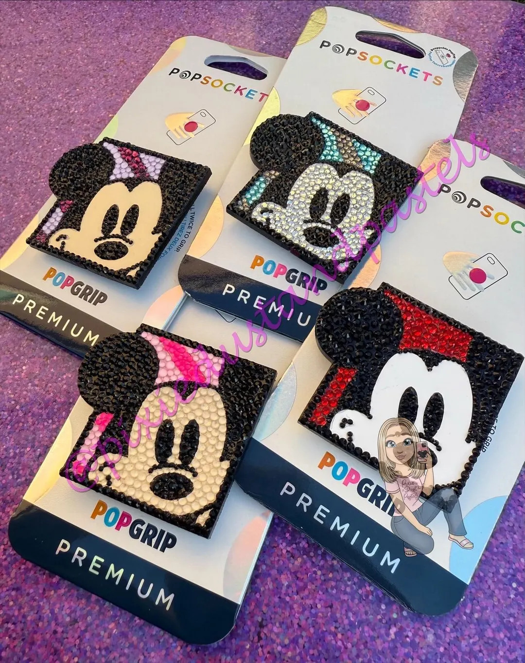 Retro Mouse is here! Retro Bling Mickey - ALL BLING Happy Mouse Phone Grip - Mouse Phone Socket o... | Etsy (US)