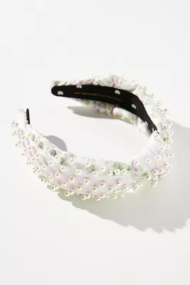 Lele Sadoughi Mini Pearl Knotted Headband | Anthropologie (US)