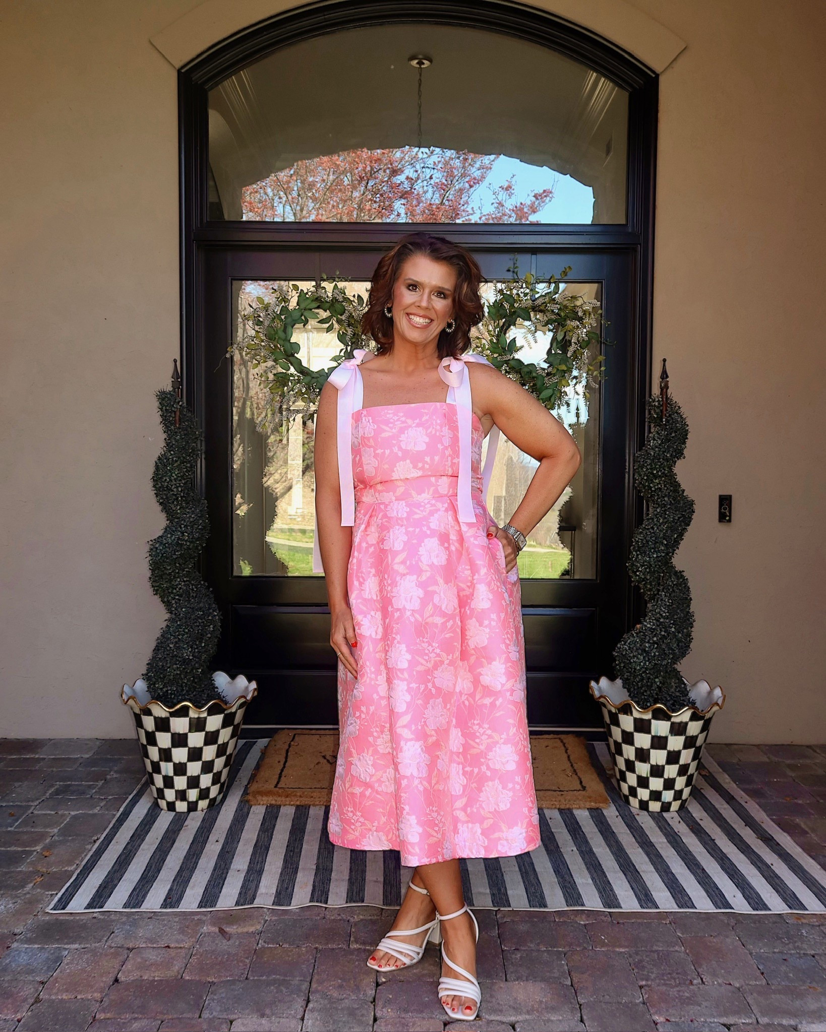 Pink dress with bows - perfect for Easter! 🐣 

#LTKgrwm #LTKSeasonal #LTKootd