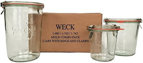 Weck Mold Jar Combo Packs (Standard) | Amazon (US)