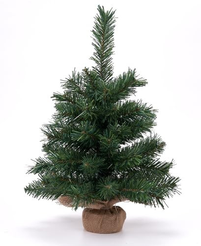 Osfvn Small Christmas Tree 18Inches Artificial Green Mini Xmas Pine Trees Decorations Tabletop Centerpiece Mantel Home Decor | Amazon (US)