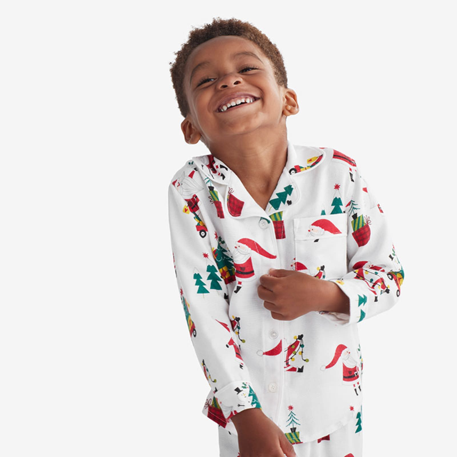 Family Flannel Kids’ Classic Pajama Set - Santa, 12 | The Company Store