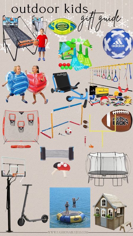 Gift your kids great outdoor fun this holiday season! Fun gifts the kids will absolutely love! From a trampoline to a football, this gift guide has you covered! 

#LTKHoliday #LTKGiftGuide #LTKkids