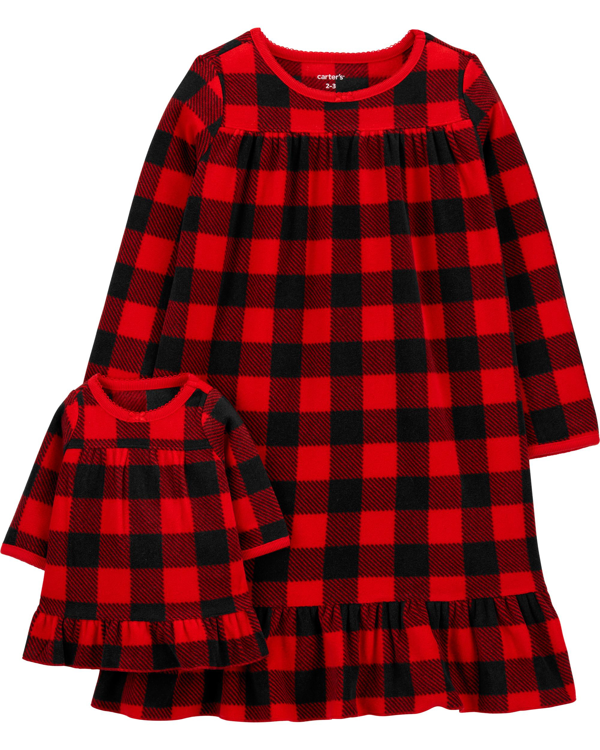 Buffalo Check Matching Nightgown & Doll Nightgown Set | Carter's
