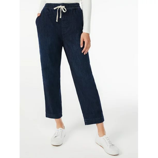 Free Assembly Women's Denim Joggers | Walmart (US)